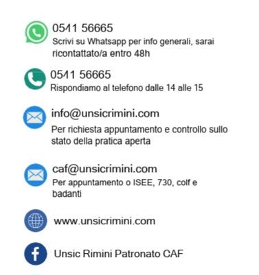 Contatti Unsic Rimini